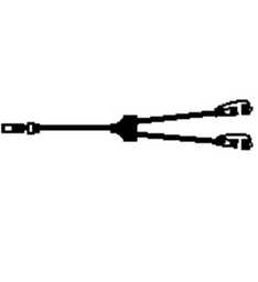 [DGPR-1027928] Conector en Y p/Productos Smart de 1' (0.30m) de largo, de 2 salidas, Conectable, IP67