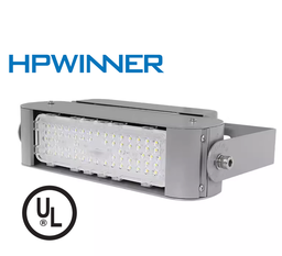 [DGPR-1028016] Reflector LED Modular FL2C-1, 60W, 1 Módulo, 3000K Blanco Cálido, M33A-VBA (1x18pcs), 2114, Type V, SANAN 5050, 72,000 horas de vida útil, 100-277Vac, IP68, Gris