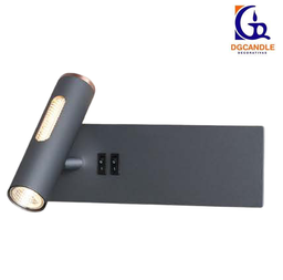 [DGPR-1028034] Lámpara LED Decorativa de Lectura (Aplique), DG50050W, 12W, 4000K Blanco Natural, 85-265Vac, con Switch ON-OFF, Dimensiones: 250x134x150mm, IP20, Gris Oscuro