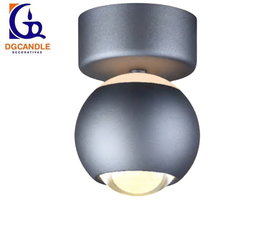 [DGPR-1028062] Lámpara LED Decorativa de Superficie, DG61241C, 5W, 4000K Blanco Natural, 85-265Vac, Dimensiones: Φ94x137mm, IP20, Gris Oscuro