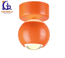 [DGPR-1028063] Lámpara LED Decorativa de Superficie, DG61241C, 5W, 4000K Blanco Natural, 85-265Vac, Dimensiones: Φ94x137mm, IP20, Naranja