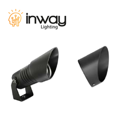 [DGPR-1028153] Cover Antireflejo p/Reflector LED tipo Cachucha, Diámetro: 95mm, Gris