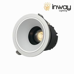 [DGPR-1028201] Spot Light LED de Empotrar, tipo COB, 12W, Múltiple CCT WW 3000K / NW 4000K / CW 6000K, 100-265Vac, Dimensiones: Φ84x82mm, IP20, 36 Grados, Blanco