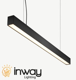 [DGPR-1028352] Lámpara Lineal Light para Colgar LED, 40W, 47.24"(120cm), 4000K Blanco Natural, Frost, 100-240Vac, 120 Grados, Negra