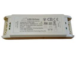 [DGPR-1028570] Driver p/Lámpara LED, IP20, 60W, 100-250Vac, Output: 33-50Vdc, 1200mA