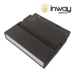 [DGPR-1028595] Lámpara Lineal Magnética LED p/Riel de 20mm de ancho Foldable, 6W, 4.52&quot;(115mm), Múltiple CCT con Switch WW 3000K / NW 4000K / CW 6000K, 48Vdc, Instalación: Empotrar o Superficie, 24 Grados, Negra