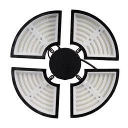 [DGPR-1028626] Lámpara High Bay tipo Trébol LED 2 paneles Articulable, 200W, 6000K Blanco Frío, 100-260Vac, Supresor de Pico 6KV, IP65