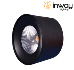 [DGPR-1028804] Aplique de Techo Circular con Reflector Negro, DG-8303, 35W, 4000K Blanco Natural, 100-260Vac, Dimensiones: 200x140mm, Negro