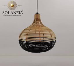 [DGPR-1028807] Lámpara Decorativa Artesanal, Boho, Colgante, E27, Dimensiones: Φ360xH355mm, Material: Rattan