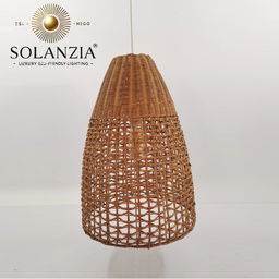 [DGPR-1028808] Lámpara Decorativa Artesanal, Brisa Natural, Colgante, E27, Dimensiones: Φ350xH500mm, Material: Rattan