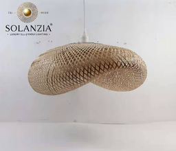 [DGPR-1028819] Lámpara Decorativa Artesanal Horizonte de Colores, Colgante, E27, Dimensiones: 680x470xH210mm, Material: Bamboo