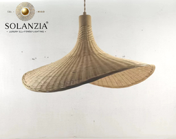 [DGPR-1028820] Lámpara Decorativa Artesanal, Noche de Cestería, Colgante, E27, Dimensiones: 520x435xH210mm, Material: Bamboo