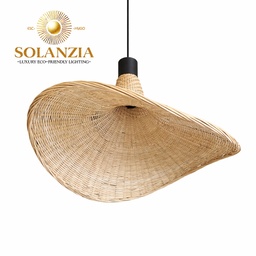 [DGPR-1028820] Lámpara Decorativa Artesanal, Noche de Cestería, Colgante, E27, Dimensiones: 520x435xH210mm, Material: Bamboo