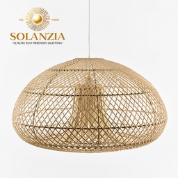 [DGPR-1028826] Lámpara Decorativa Artesanal, Dome, Colgante, E27, Dimensiones: Φ520xH305mm, Material: Rattan