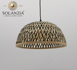 [DGPR-1028835] Lámpara Decorativa Artesanal, Camino de la Luz, Colgante, E27, Dimensiones: Φ405xH190mm, Material: Bamboo