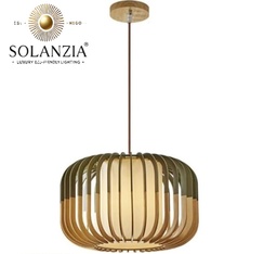 [DGPR-1028876] Lámpara Decorativa Artesanal Colgante, Caribbean Coconut, E27, Dimensiones: 200x180mm, Material: Madera