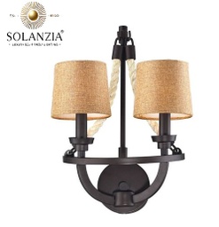 [DGPR-1028889] Lámpara Decorativa Artesanal de pared (Aplique), Metropolitan 1800, 2xE27, Dimensiones: 300x300x300mm, Material: Soga