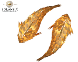 [DGPR-1028892] Lámpara Decorativa Artesanal de pared (Aplique), Yin Yang Fish, E27, Dimensiones: 600mm, Material: Madera