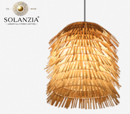 [DGPR-1028893] Lámpara Decorativa Artesanal Colgante, Saia Lola, 3xE27, Dimensiones: 550x600mm, Material: Bamboo