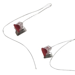 [DGPR-1028907] Sello de Seguridad Inserto Mariposa No.4, Código de Color: Rojo, Dimensiones: 23.1x20.3x14.4mm, Material: PC