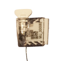 [DGPR-1028914] Sello de Seguridad Tipo Bandera No.25, Código de Color: Blanco, Dimensiones: mm, Material: PC