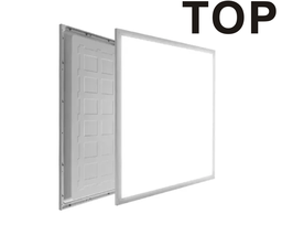[DGPR-1028945] Kit Panel TOP LED Cuadrado de Luz Directa (BackLit) p/Empotrar, 48W, 6000K/6500K Blanco Frío, 4000Lm, 100-277Vac, 24&quot;x24&quot;(600x600mm), Borde Blanco