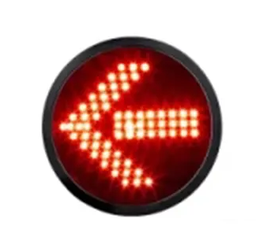 [DGPR-1028962] Luces de Semáforo con Flecha Roja, 85-265Vac, 200mm, Estándar ITE