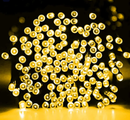 [DGPR-1029022] Extensión Navideña LED p/Exterior, 8W, 1700Lm, Amarillo, 200LED/10Metros, 110Vac, Con cable verde de cobre 3xφ0.2mm2, IP44