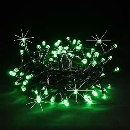 [DGPR-1029030] Extensión Navideña LED p/Exterior, 8W, 1700Lm, Verde + 6500K Flash, 200LED/10Metros, 110Vac, Con cable verde de cobre 3xφ0.2mm2, IP44