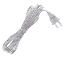 [DGPR-1029052] Power Cord cable clear de 2x0.75mm2 con protección de fusible p/Extensión Navideña LED, 1.5 Metros, 4A, 110Vac. Para Conectar Hasta 8 Extensiones de 200 leds