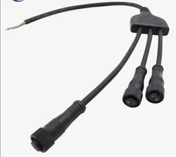 [DGPR-1029086] Adaptadores para Extensiones Navideñas de 3 salidas, 110Vac, largo: 40cm, Con cable verde de cobre 2xφ0.2mm2