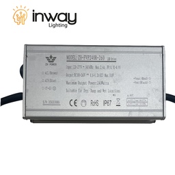 [DGPR-1029162] Driver p/Lámpara LED, IP67, 240W, 120-277Vac, Output: 180-260Vdc, 600-1200mA