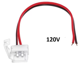 [DGPR-1029167] Conector p/Cinta LED de 120Vac, Unicolor, SMD2835, para ancho (PCB) de 8mm, IP20, Incluye: Cable de un lado