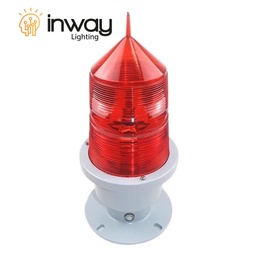 [DGPR-1029178] Luz de Obstrucción Cónica / 6-8Lux, 15W, secuencia parpadeo 20-60 ciclos por minuto, Rojo, 110Vac, Dimensiones: 300x500mm, IP65, 270 Grados