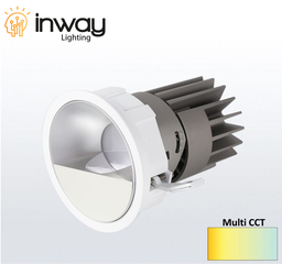 [DGPR-1029187] Spot Light LED, 12W, Múltiple CCT WW 3000K / NW 4000K / CW 6000K, 100-265Vac, Dimensiones: Φxmm, IP20, 24 Grados