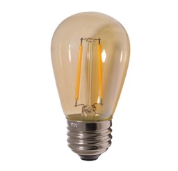 [DGPR-1029192] Bombilla de Filamento Vintage, Tipo S14, 2W, 2700K Blanco Cálido, E27, Ámbar, 110-130Vac Dimmable, Dimensiones: 45x85mm, IP20, 360 Grados