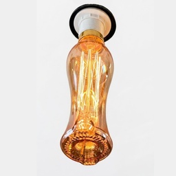 [DGPR-1029206] Bombilla de Filamento Vintage, Tipo DT68-200 Tubo de Luz, 3W, 2200K Blanco Cálido, E27, Ámbar, 110-130Vac, Dimensiones: 75x200mm, IP20, 360 Grados