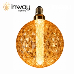 [DGPR-1029207] Bombilla de Filamento Vintage, Tipo DG200-GZ-L Tubo de Luz, 5W, 2200K Blanco Cálido, E27, Ámbar, 110-130Vac, Dimensiones: 200x260mm, IP20, 360 Grados