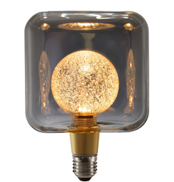 [DGPR-1029208] Bombilla de Filamento Vintage, Tipo PS90-130, 3W, 3000K Blanco Cálido, E27, Ámbar, 110-130Vac, Dimensiones: 90x130mm, IP20, 360 Grados