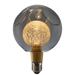 [DGPR-1029209] Bombilla de Filamento Vintage, Tipo PG150-195, 3W, 3000K Blanco Cálido, E27, Ámbar, 110-130Vac, Dimensiones: 150x195mm, IP20, 360 Grados