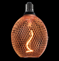 [DGPR-1029210] Bombilla de Filamento Vintage, Tipo SG-1011, 3W, 2200K Blanco Cálido, E27, Ámbar, 110-130Vac, Dimensiones: 110x160mm, IP20, 360 Grados