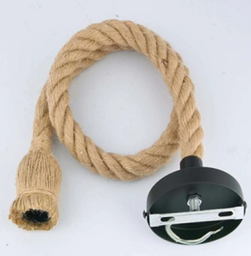 [DGPR-1029215] Zócalos Decorativos tipo soga para bombillas de filamento vintage, E27 con base y cable de 1 metro