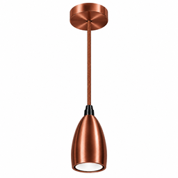 [DGPR-1029219] Zócalos Decorativos color bronce rojo para bombillas de filamento vintage, E27 con base y cable de 1 metro