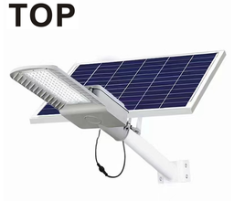 [DGPR-1029246] Lámpara de Calle LED Solar de 3500Lm con Panel de 40W/6V, 3000K Blanco Cálido, 100 Grados, Con Batería de Litio de 30AH/3.2V, IP65, Gris, Incluye: Panel Solar