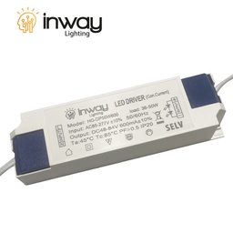 [DGPR-1029284] Driver p/Lámpara LED, IP20, 40W, 100-265Vac, Output: 50-80Vdc, 600mA