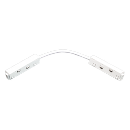 [DGPR-1029286] Conector Doble con cable p/Riel de 20mm de ancho de Lámpara Magnética de 2 cables, 48Vdc, Blanco